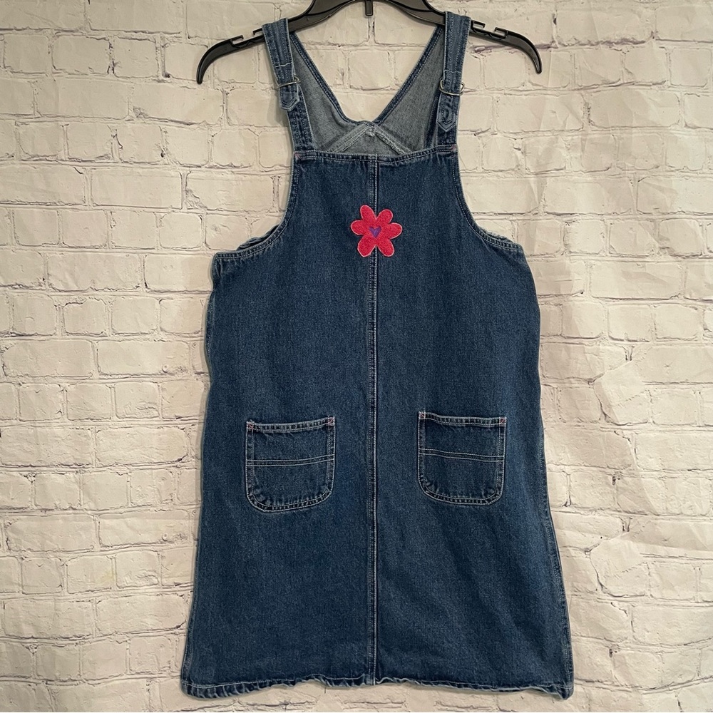 Flower Denim Overall Skirt Girl Size 16